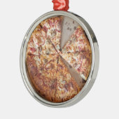 Sause Pizza Thick Crust met kerstmis Metalen Ornament (Links)