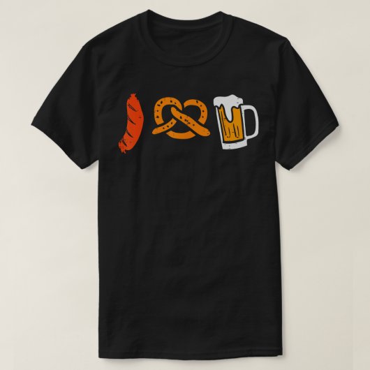 Sause Pretzel I Love Oktoberfest German Beiarian T-shirt (Design voorkant)