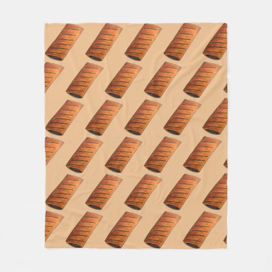 Sause Roll British Savory Pastry Snack Food UK Fleece Deken (Voorkant)