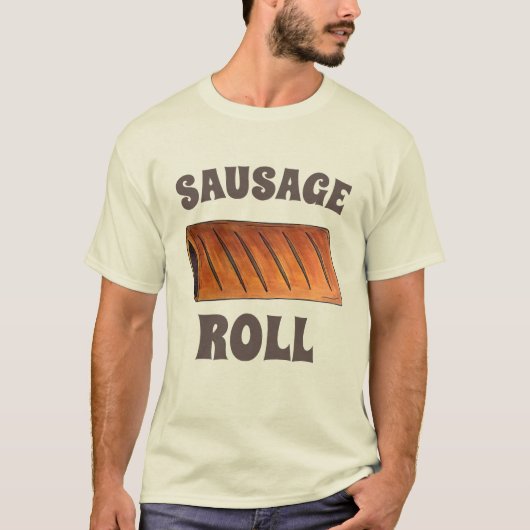 Sause Roll British Savory Pastry Snack Food UK T-shirt (Voorkant)