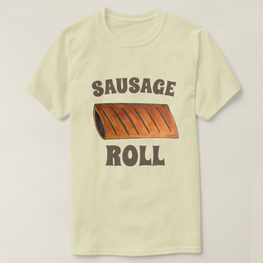 Sause Roll British Savory Pastry Snack Food UK T-shirt (Design voorkant)