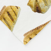 Sause Roll Polka Dot Pattern Fleece Deken (Hoek)