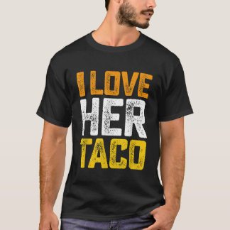 Sause Taco Matching Couple Costumes Halloween Fu T-shirt