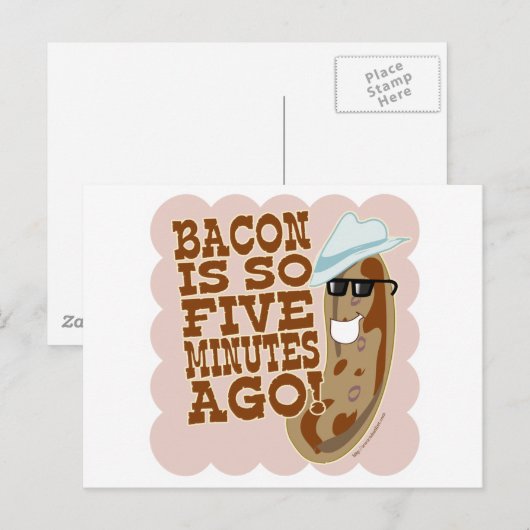 Sause Vs. Bacon Briefkaart (Voorkant / Achterkant)