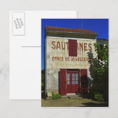 Sauternes Office de Degustation (Wijnproeverij Briefkaart (Voorkant / Achterkant)