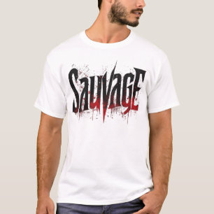 Sauvage Goth Streetwear Grafische T-Shirt - Edgy G