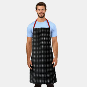 Sauve Black White print op Chefs Apron Schort