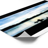 Sauvie's Island bij Twilight Poster (Hoek)