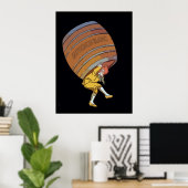 Sauvignon Blanc Wine Barrel Poster (Thuiskantoor)