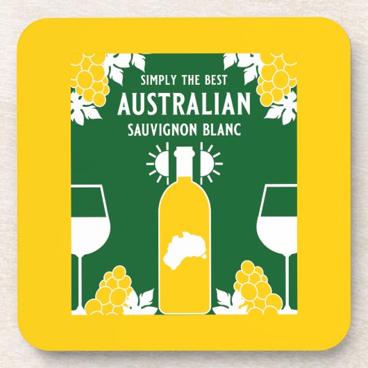 Sauvignon Blanc Wine Drinker Bier Onderzetter (Voorkant)