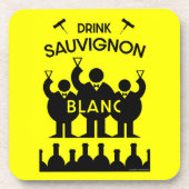 Sauvignon Blanc Wine Drinker Bier Onderzetter (Voorkant)