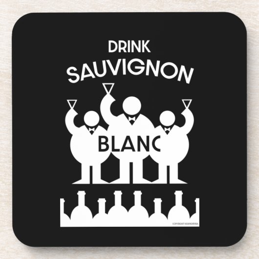 Sauvignon Blanc Wine Drinker Bier Onderzetter (Voorkant)