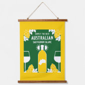 Sauvignon Blanc Wine Drinker Hangend Wandkleed (Voorkant)