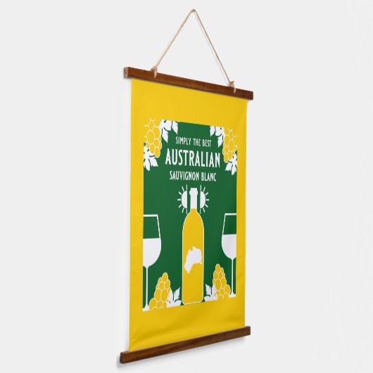 Sauvignon Blanc Wine Drinker Hangend Wandkleed (Gebogen)