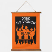 Sauvignon Blanc Wine Drinker Hangend Wandkleed (Voorkant)