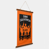 Sauvignon Blanc Wine Drinker Hangend Wandkleed (Gebogen)