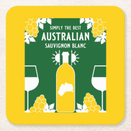 Sauvignon Blanc Wine Drinker Kartonnen Onderzetters