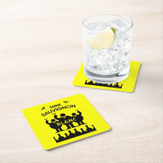 Sauvignon Blanc Wine Drinker Kartonnen Onderzetters (Insitu)