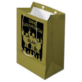 Sauvignon Blanc Wine Drinker Medium Cadeauzakje (Voorkant Gekanteld)