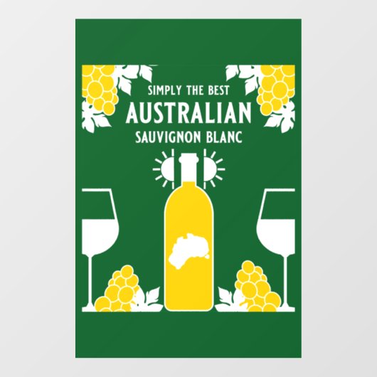 Sauvignon Blanc Wine Drinker Raamsticker (Vel)