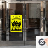 Sauvignon Blanc Wine Drinker Raamsticker (Kantoordeur)