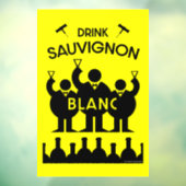 Sauvignon Blanc Wine Drinker Raamsticker (Vel 3)