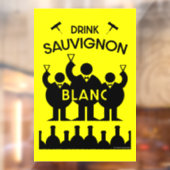 Sauvignon Blanc Wine Drinker Raamsticker (Vel 2)