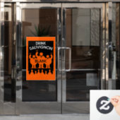 Sauvignon Blanc Wine Drinker Raamsticker (Kantoordeur)