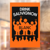 Sauvignon Blanc Wine Drinker Raamsticker (Vel 2)