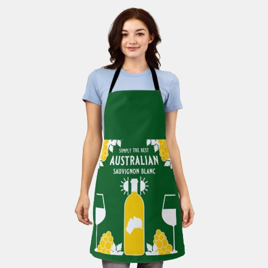 Sauvignon Blanc Wine Drinker Schort (Gedragen)