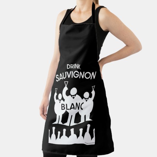 Sauvignon Blanc Wine Drinker Schort (Insitu)