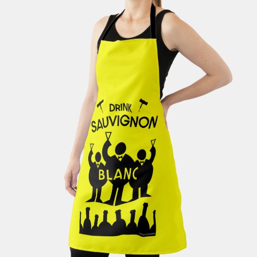 Sauvignon Blanc Wine Drinker Schort (Insitu)