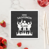 Sauvignon Blanc Wine Drinker Servet (Insitu)