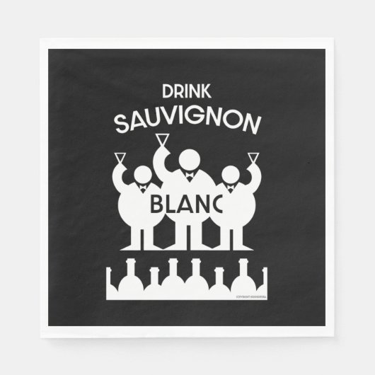 Sauvignon Blanc Wine Drinker Servet (Voorkant)