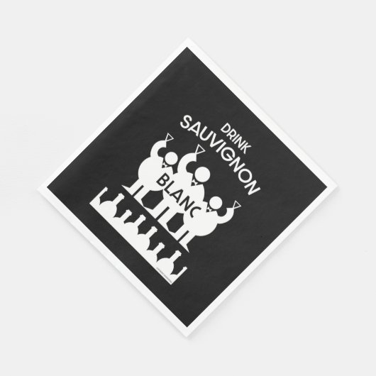 Sauvignon Blanc Wine Drinker Servet (Hoek)