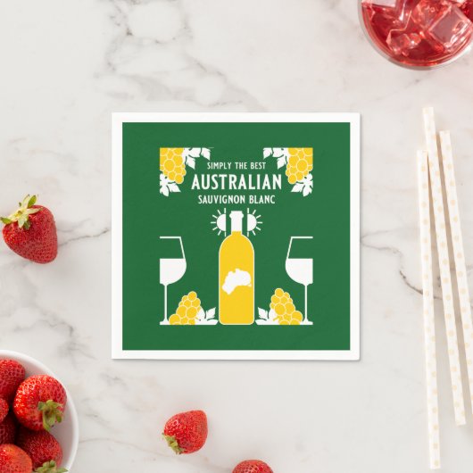 Sauvignon Blanc Wine Drinker Servet (Insitu)