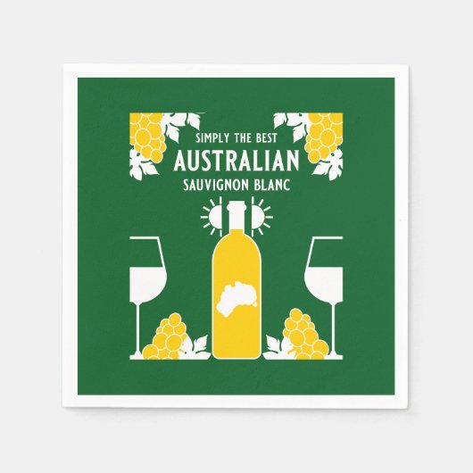 Sauvignon Blanc Wine Drinker Servet (Voorkant)