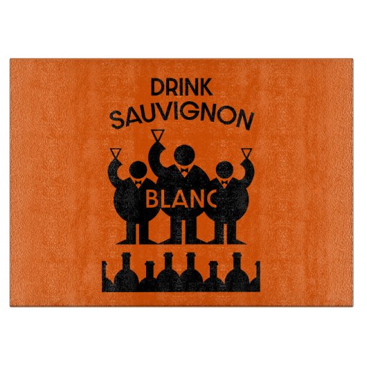 Sauvignon Blanc Wine Drinker Snijplank (Voorkant)