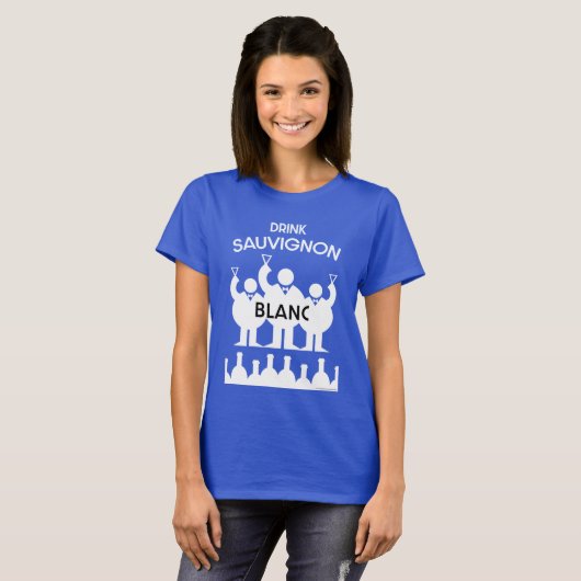 Sauvignon Blanc Wine Drinker T-Shirt (Voorkant volledig)