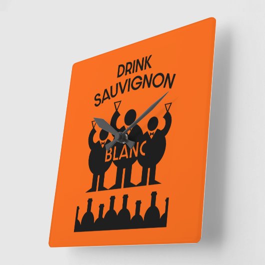 Sauvignon Blanc Wine Drinker Vierkante Klok (Hoek)