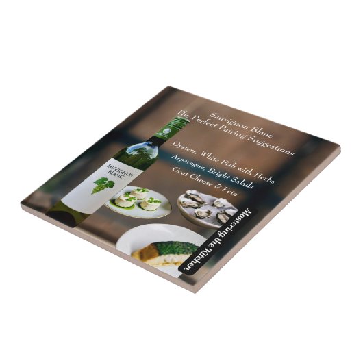 Sauvignon Blanc Wine Pairing Guide Tegeltje (Zijkant)