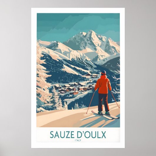 Sauze dOulx Poster Italië 1 (Voorkant)