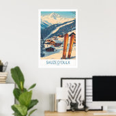 Sauze dOulx Ski Poster 1 (Thuiskantoor)