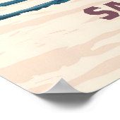 Sauze d'Oulx Skigebied Reisposter Poster (Hoek)