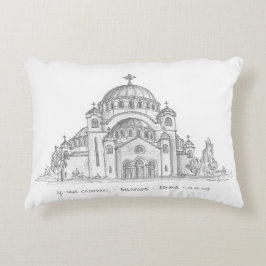 Sava-kerk, Belgrado, Servië Accent Kussen