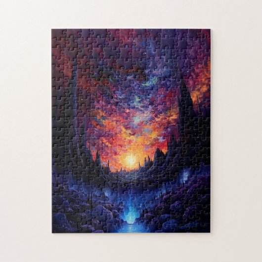 Savage Alien Planet, Hete Jupiter Geïnspireerd Legpuzzel (Verticaal)