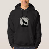 Savage at Heart - Bold Howling Wolf Design Hoodie (Voorkant)