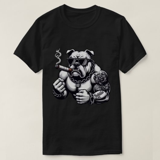 Savage Bulldog – Street Rebel Vibes T-Shirt (Design voorkant)