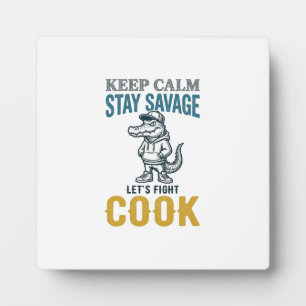 Savage Cook Alligator Vintage Gravure Grafisch_1 Fotoplaat
