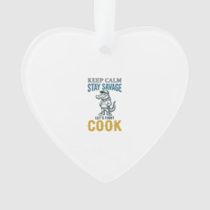 Savage Cook Alligator Vintage Gravure Grafisch_1 Ornament